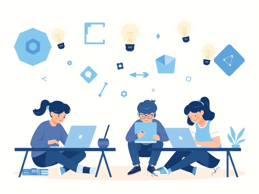Students building tech projects with AI guidance